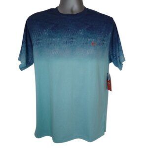 American Outdoorsman Sun Shirt Mens M Amphibious Aqua NEW UPF 50 Fishing outdoor
